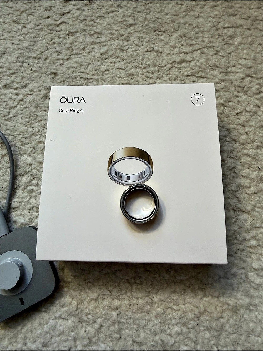 Oura Ring 4 Smart Ring Gold & Silver Size 7